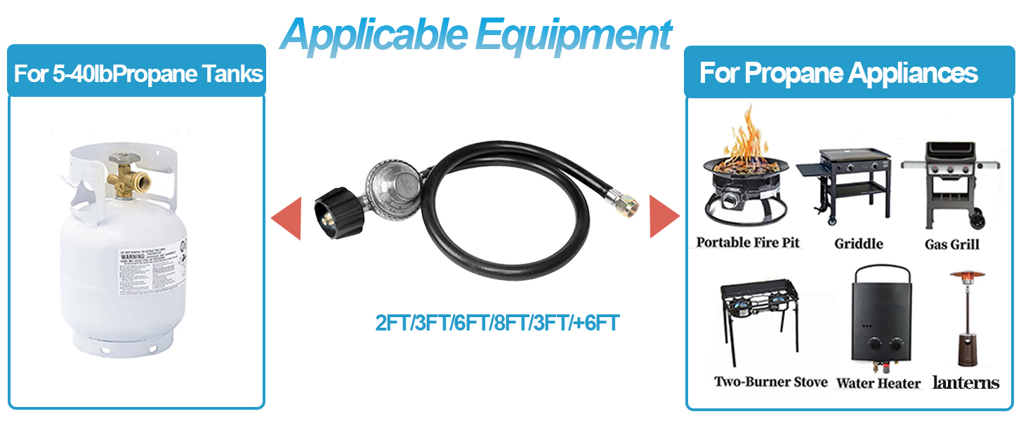 propane regulator with hose