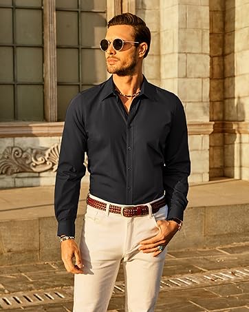Casual Slim Fit Hemd mit Knöpfen