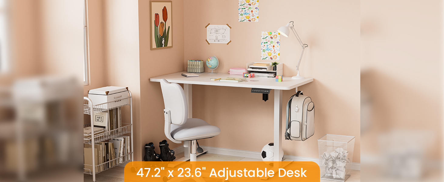 standing desk 48 inch white table