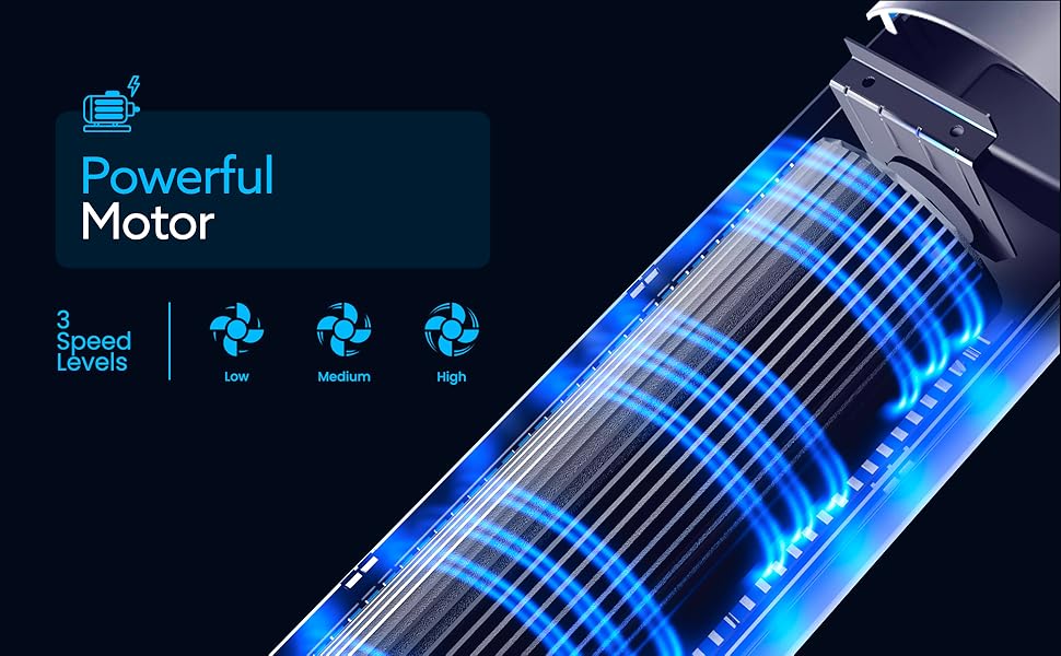 NEXAIR 42” Oscillating Tower Fan, 3 Speed Portable Fan