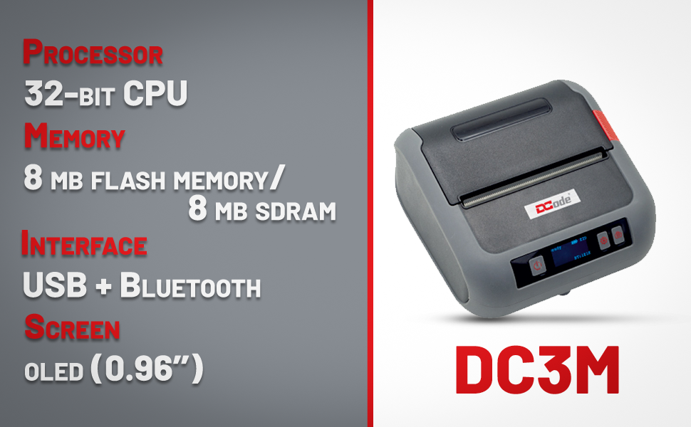 DC3M Mobile Label Printer Specification 