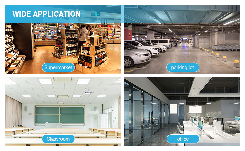 AIJIA 2x2FT LED Flat Panel Light 40W Dimmable 010V,4000LM,5000K