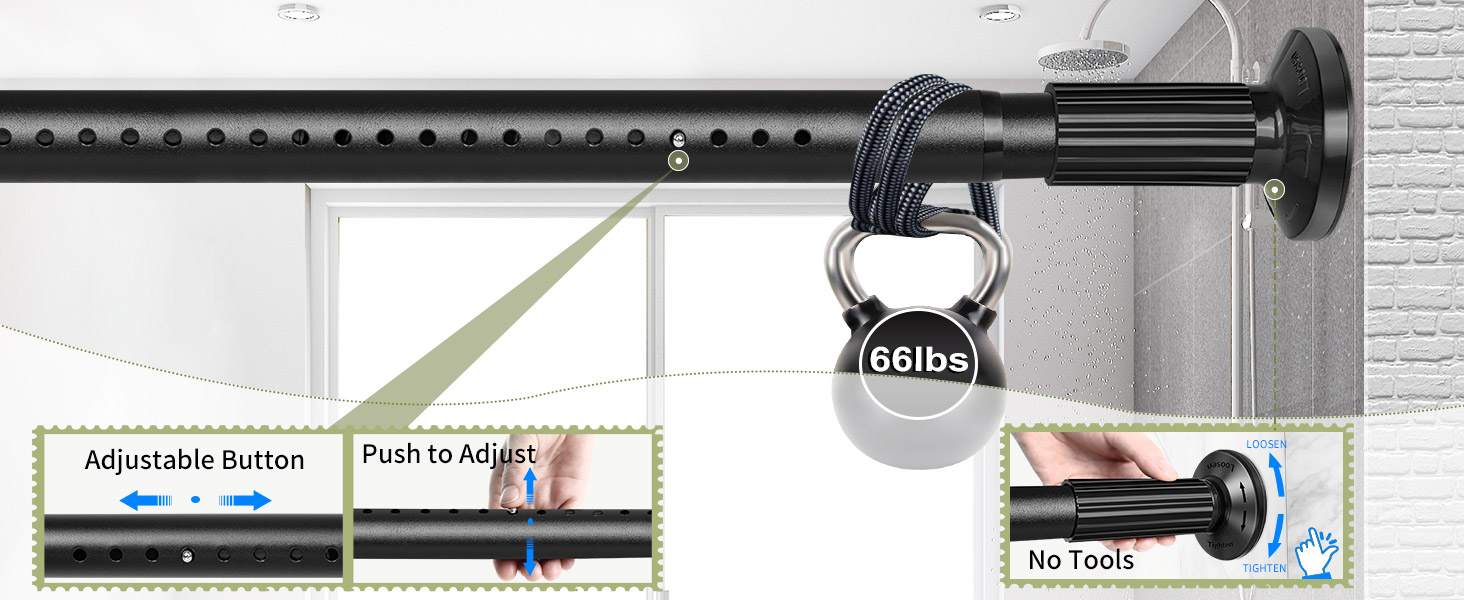 tension shower curtain rod