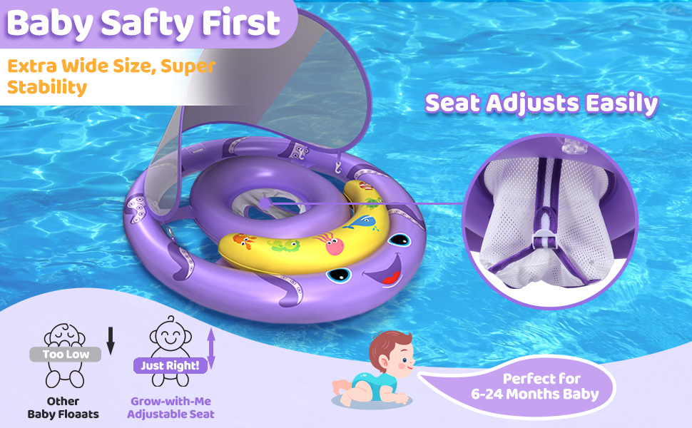 baby pool float with canopy
