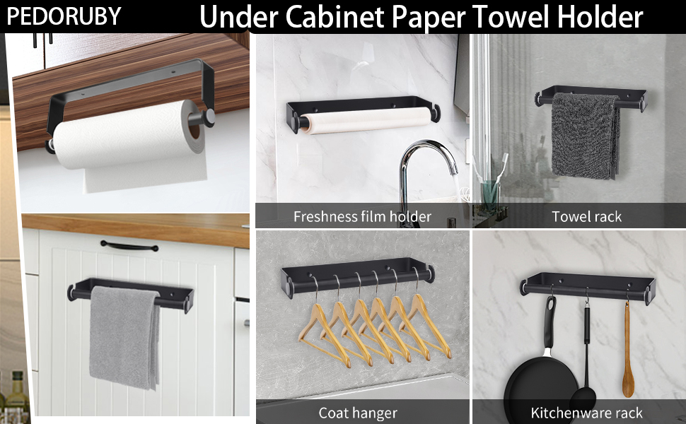 PEDORUBY Under Paper Towel Holder, Premium