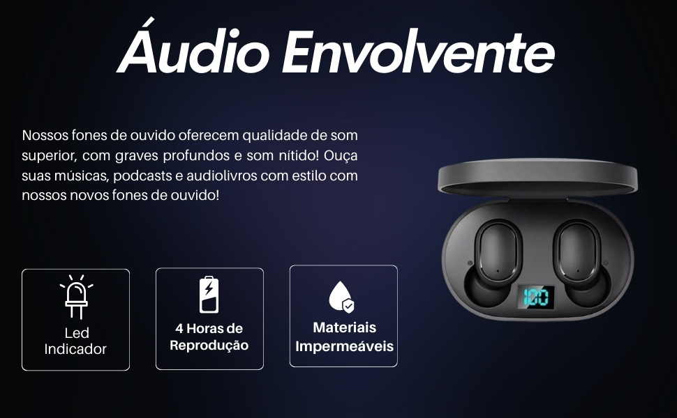  Novo Fone De Ouvido Bluetooth TWS 5.0 02