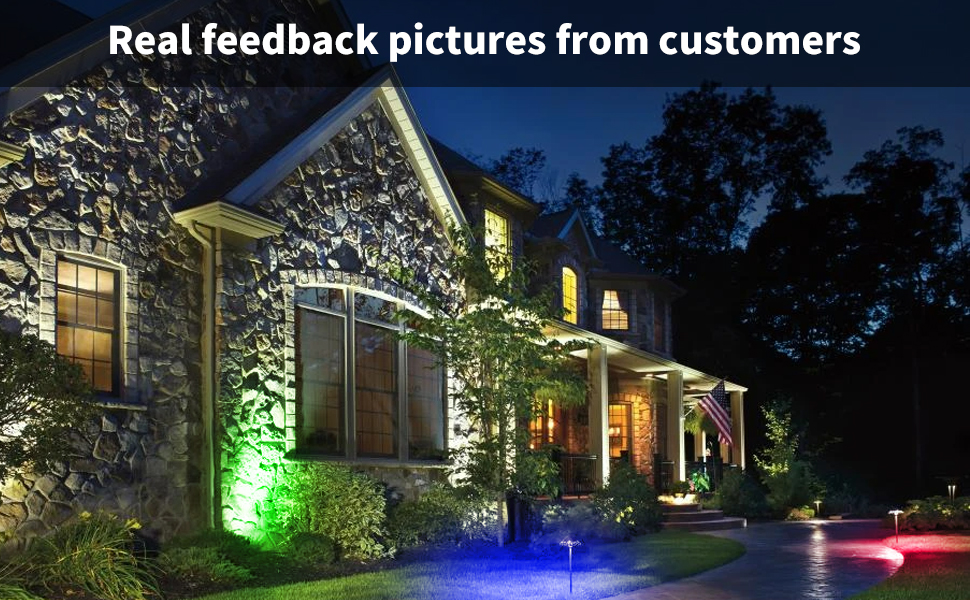 tipatyard Spotlight 20W RGB Color Changing Spot Lights IP66 Waterproof