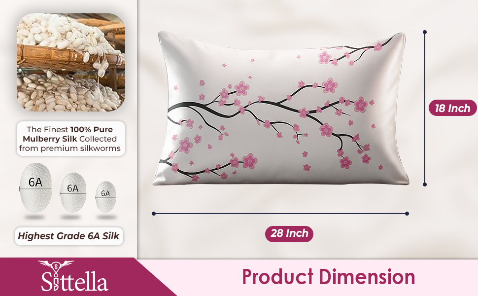 pillow cover , new , white cover ,silk