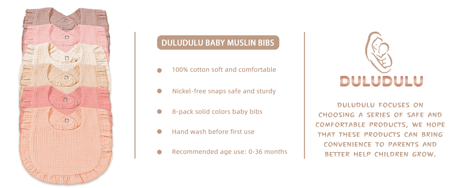muslin baby bibs