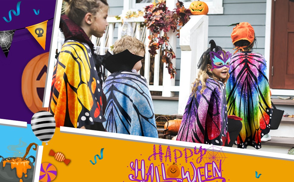 fairy butterfly wings costume girls halloween dress up