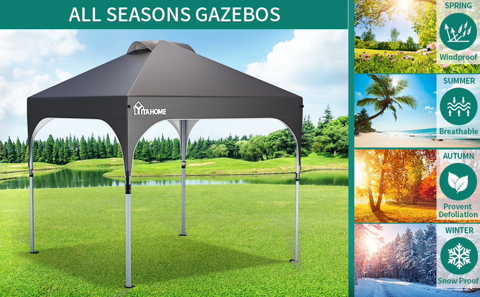 Amazon.de YITAHOME 3X3 wasserdichte Pavillon Faltpavillon, Faltbarer