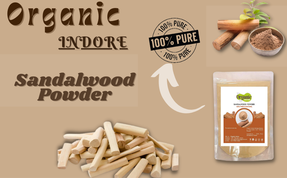 Organic indore Sandalwood powder (Chandan Powder) 100 gm for facepack