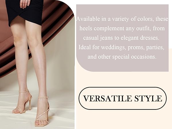 Amazon.com | Elisabet Tang Women's High Heel Sandals Stylish