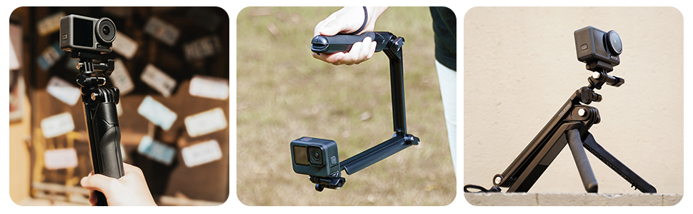 自撮り棒 三脚付き 22cm-55cm 三段式 調整可能 ボールベッド付き Amazon | TELESIN 自撮り棒 三脚付き 22cm-55cm 三段式調整可能 ボール