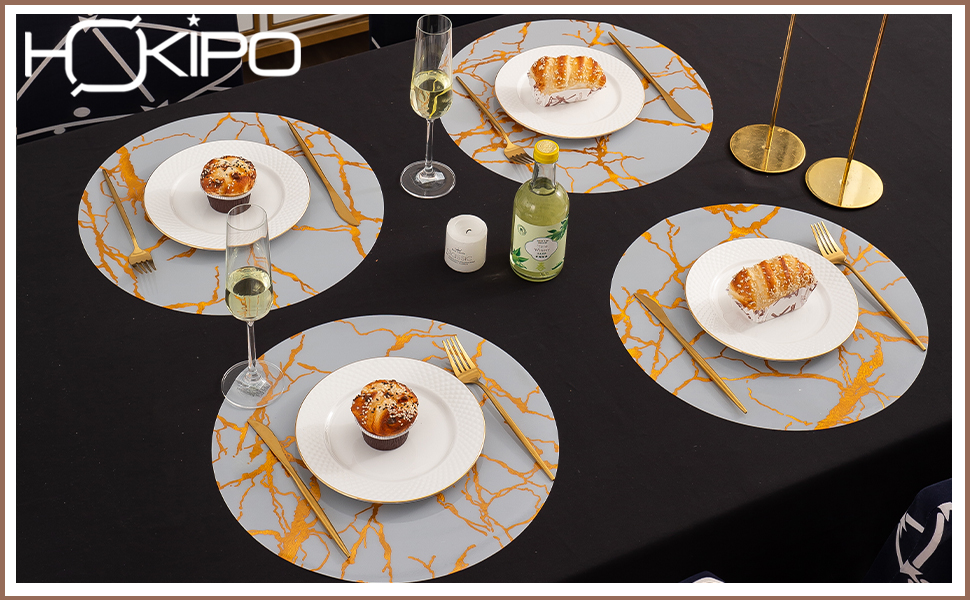 Round Placemat, Shiny mat