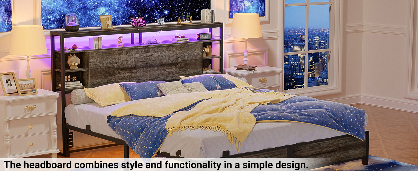 Unikito Queen Size Headboard with Storage, Headboards with