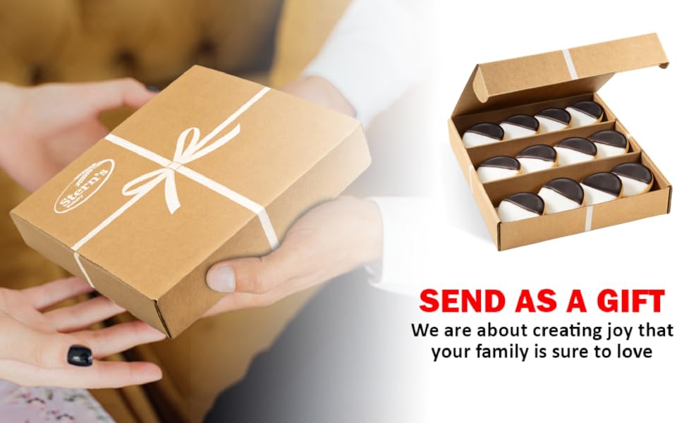 Black and white cookies gift box