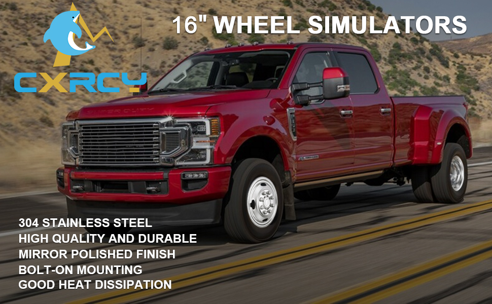 CIRONBOW 16" 8 Lug Wheel Simulators Stainless Steel Bolt