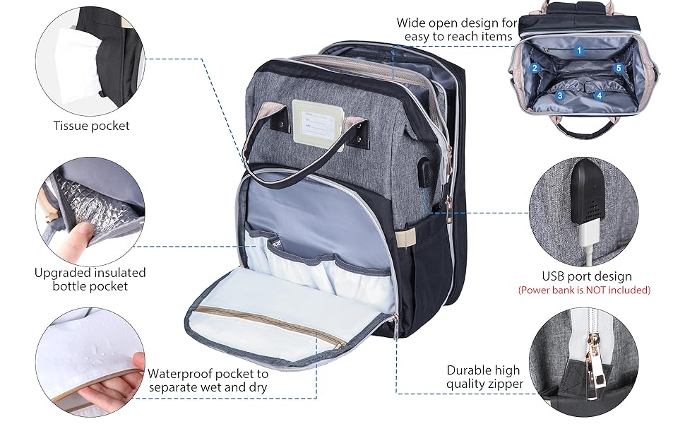 nappy changing bag