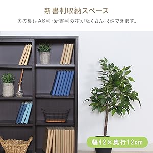 Amazon.co.jp: 不二貿易 本棚 ダブルスライドラック 幅89×奥行29