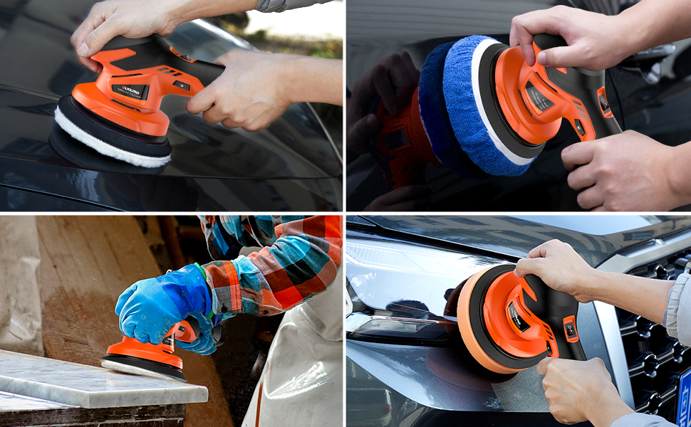 olmlmo Polishing Pads, Orbital Buffer Polisher 6 Inch