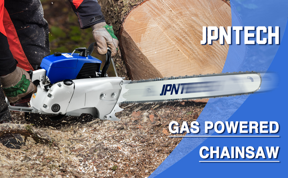 JPNTECH Gas Chainsaw 105CC 2Cycle Gasoline Chainsaw Gas