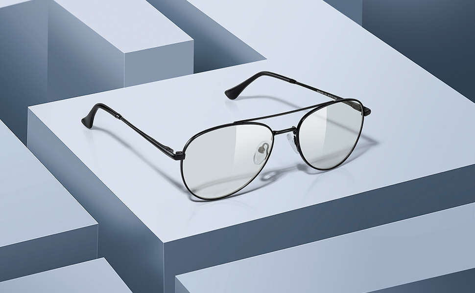 RB.Pilot Aviator Reading Glasses for men and Women Blue