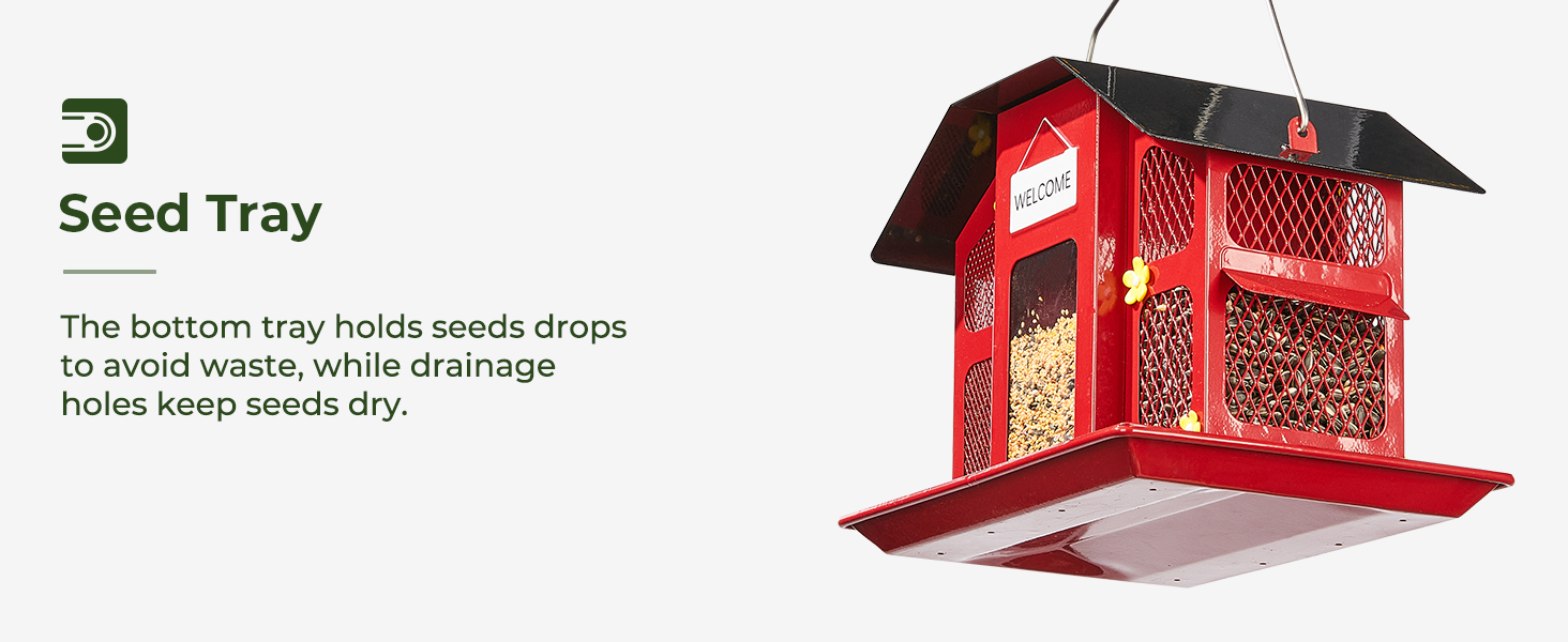 metal bird feeder