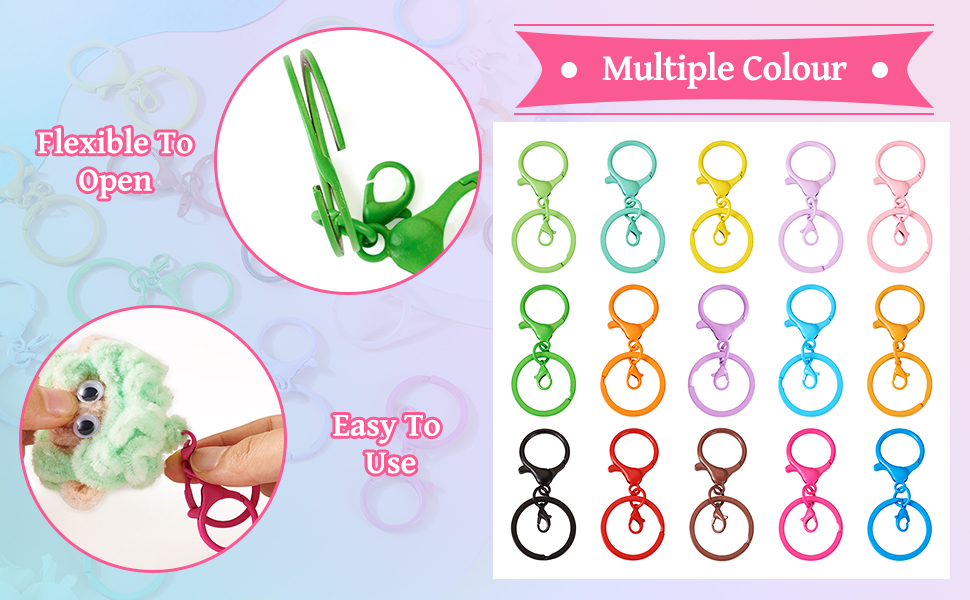 Swivel Trigger Clips with Jump Rings