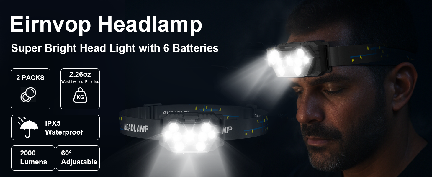 headlamp battery powered