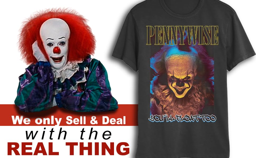 Amazon.com: WARNER BROS IT Pennywise You'll Float Too Men's