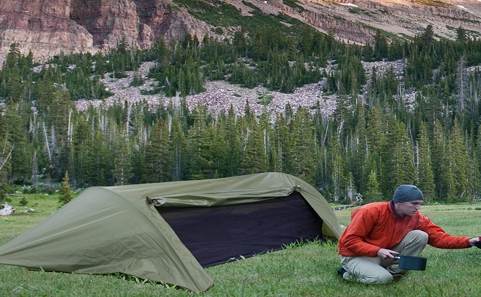 Night Cat Camping Hammock Tent with Mosquito Net and Rain Fly 12 Persons Backpacking Bivvy