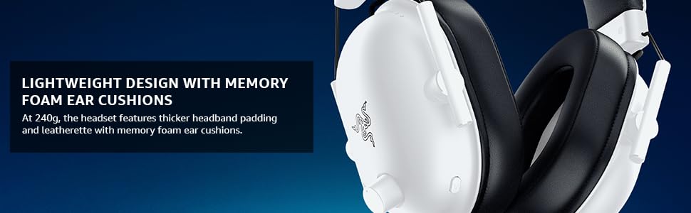 Lightweight Design with Memory Foam Ear Cushions