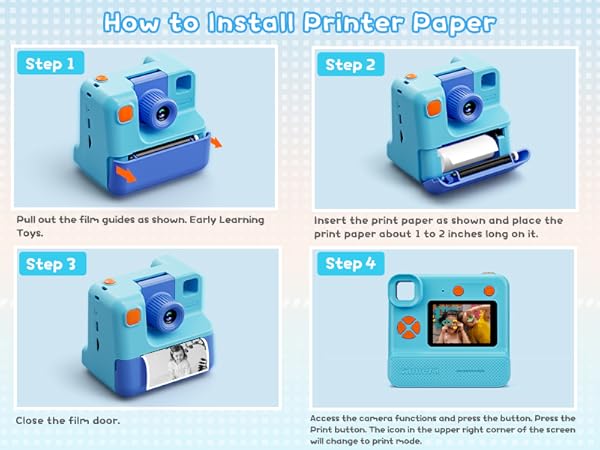 kids printing camera
