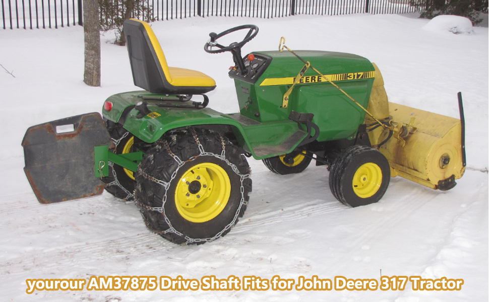 yourour Drive Shaft Fits for John Deere 317 Tractor Replace