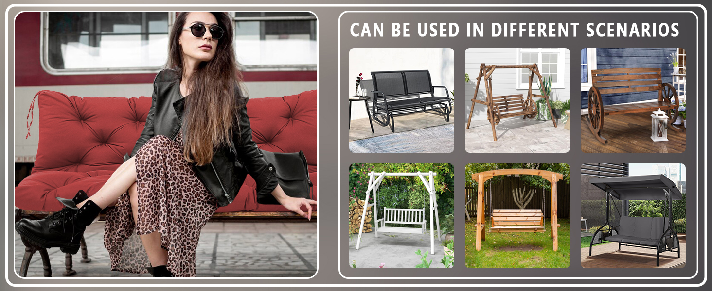 outdoor porch swing cushions