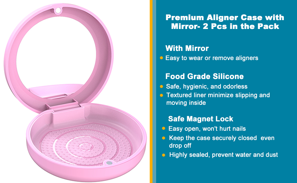 retainer case retainer case with mirror retainer holder