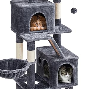 猫チキ！ Amazon.com: Yaheetech Cat Tree, 71.5in Cat Tower for Indoor