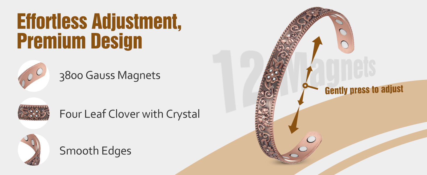 Pulsera de cobre para mujer