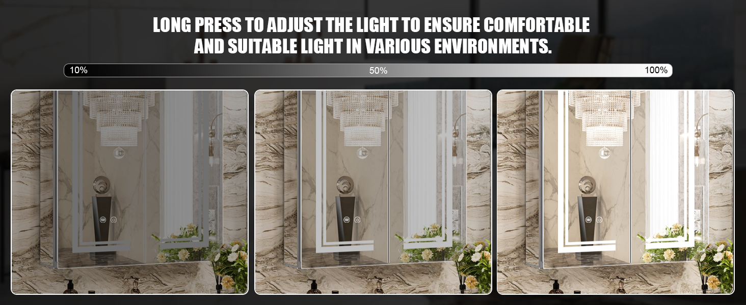 lighted medicine cabinet