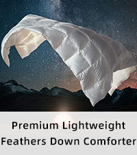 Lightweight down comforter