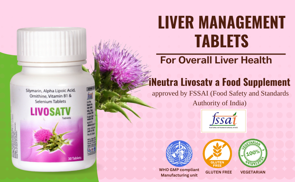 iNeutra Livosatv Milk Thistle (Silymarin), Alpha Lipoic Acid, Ornithine