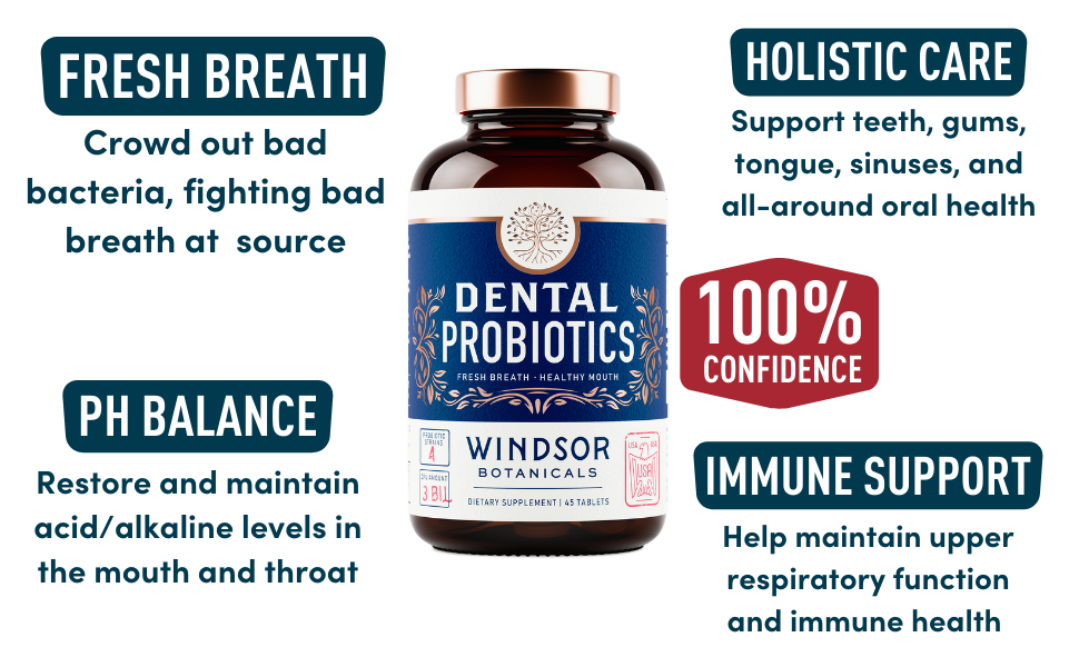 Amazon.com: Oral Probiotics for Teeth and Gums - 3BN CFU Lactobacillus - Oral Probiotics For Teeth And Gums