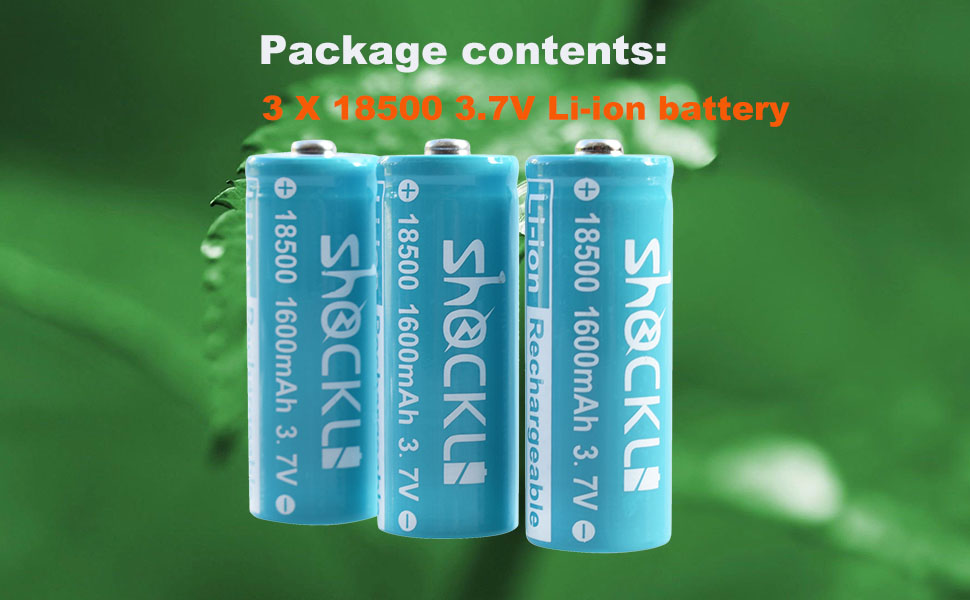 Amazon.com: funkawa 18500 3.7V Rechargeable Batteries