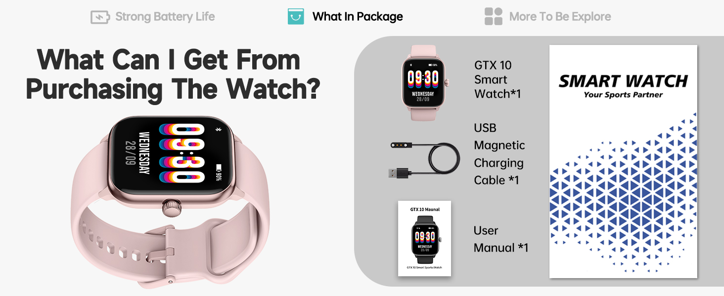 Smart Watch for Men Women [Answer/Make Call], 1.8" Touchscreen Fitness