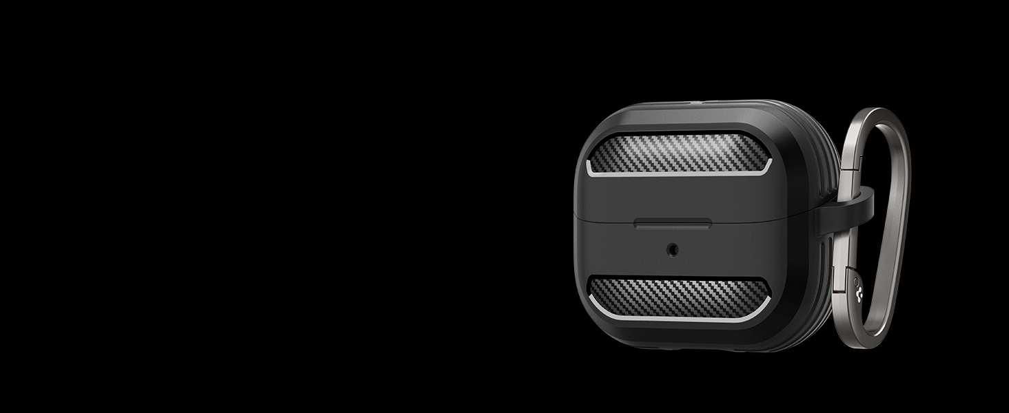 Spigen Rugged Armor for Samsung Galaxy Buds3 Pro and Galaxy Buds 3 (2024) Case - Matte Black