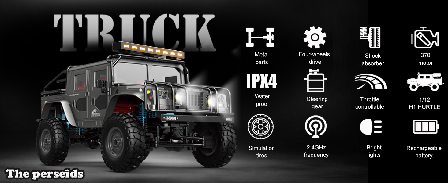 The perseids rc trucks 4x4 offroad waterproof 