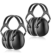 [2 Pack]SNR 35dB Ear Muffs Noise Reduction, Adjustable Hearing Protection Earmuffs,Lightweight Co...