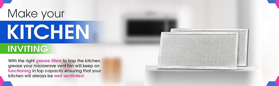 Filters the kitchen stove oven air and makes it inviting