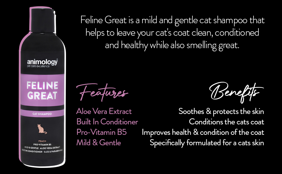 Animology Feline Great Cat Shampoo â€“ For Clean and Healthy Coat â